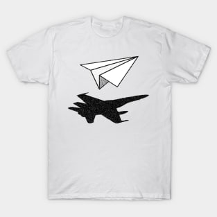 Paper Plane Fighter Jet T-Shirt